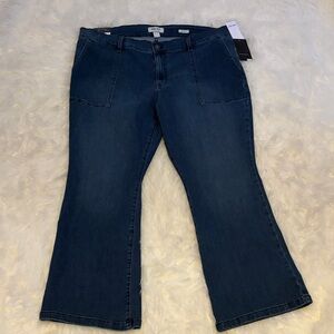 Nine West Deep Blue Flare Jeans size 18 w new w tags